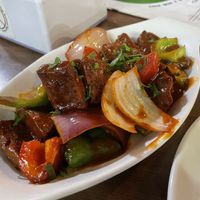 Seitan Chilly  at Loving Heart in Kathmandu