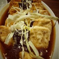 Tofu stairs  at Loving Heart in Kathmandu