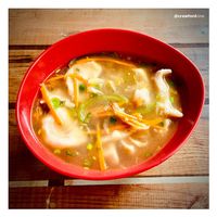 vegan mo:mo soup at Loving Heart in Kathmandu