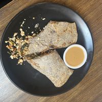 Spinach crepe  at Loving Heart in Kathmandu