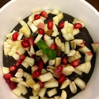 Gluten free millet porridge - so sweet like dessert for breakfast mm  at Loving Heart in Kathmandu