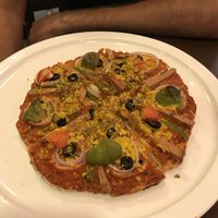 ham & cheese pizza at Loving Heart in Kathmandu