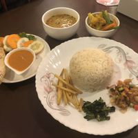 Set meal at Loving Heart in Kathmandu