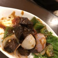 Seitan chili  at Loving Heart in Kathmandu