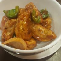 Chilli momos at Loving Heart in Kathmandu