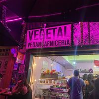 exterior (plus the big line)  at Vegetal - temporarily closed in Mexico City