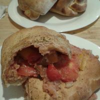 pizza rolls at Vegetal - temporarily closed in Mexico City