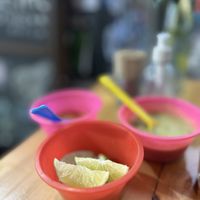 Homemade salsa   at Vegetal - temporarily closed in Mexico City