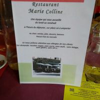 menu at Marie Colline in Cahors