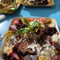 Waffles at Flora and Fauna in Fremantle