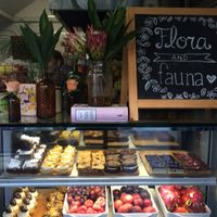 yummy treats and fresh fruit.  at Flora and Fauna in Fremantle