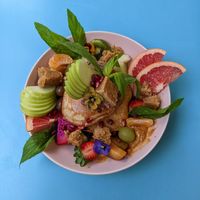 Peanut butter pancakes at Flora and Fauna in Fremantle