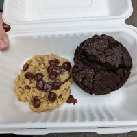 Oreo and oat cookie at Flora and Fauna in Fremantle