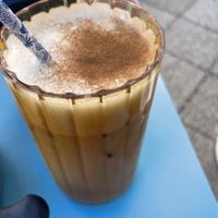 Iced soy maple latte   at Flora and Fauna in Fremantle