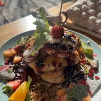 Vegan pancakes😍  at Flora and Fauna in Fremantle