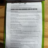 Menu June 2025  at Flora and Fauna in Fremantle