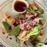 “Fried Chick’n” Waffle   at Flora and Fauna in Fremantle