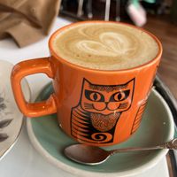 Flat White with Oat Milk also  at Flora and Fauna in Fremantle