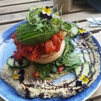 Bagel at Flora and Fauna in Fremantle