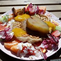 Waffles at Flora and Fauna in Fremantle