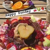 Chocolate waffles at Flora and Fauna in Fremantle