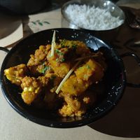 Aloo gobi at Chakra Indian Fusion in Tirana