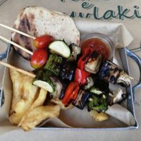 Souvlaki wege at Pane e Souvlaki in Corfu