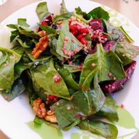 Quinoa Spinach salad at Pane e Souvlaki in Corfu