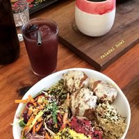So much goodness in one bowl and beautiful table wear   at Foraged in Seddon