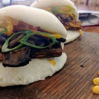 Bao Tempeh sliders at Foraged in Seddon