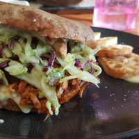 Jackfruit Burger at Foraged in Seddon