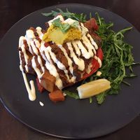 Stuffed red capsicum (special ) at Foraged in Seddon