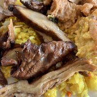 Lunchbox with 3 dishes, loved the duck  at Blossoming Lotus in Newtown