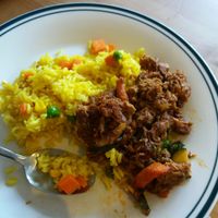 lemon grass and vege ribs at Blossoming Lotus in Newtown