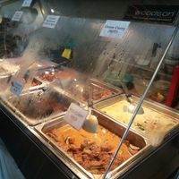 selection of hot vegan dished at Blossoming Lotus in Newtown