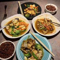 Portions are decent  at The Thai House in Wenatchee