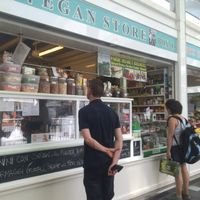 front of stall at Vegan Store Stall 83 in Rome