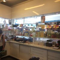 inside the store/stall at Vegan Store Stall 83 in Rome