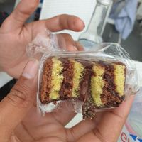 Chocolate orange swiss roll at Vegan Store Stall 83 in Rome