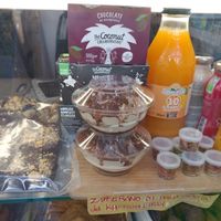 Tiramisu and other goodies  at Vegan Store Stall 83 in Rome