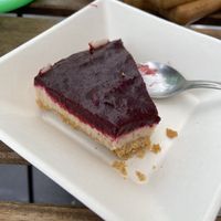 Berry cheesecake  at Vegan Store Stall 83 in Rome