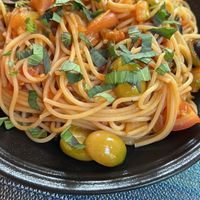 Fresh pasta with capers and olives  at Banlle in Siem Reap