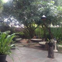 Courtyard of restaurant at Banlle in Siem Reap