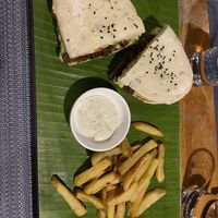 BBQ mushroom sandwich   at Banlle in Siem Reap