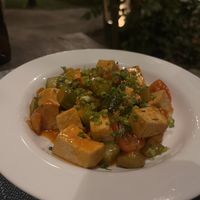 Sweet and sour tofu  at Banlle in Siem Reap