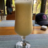 Jackfruit pineapple shake, $2 (plus 5% service charge)  at Banlle in Siem Reap