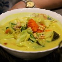 One of the curry-like dishes. I don´t remember which was which, because the dishes were so much like each other.  at Banlle in Siem Reap