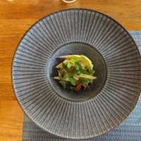 lotus-root ceviche at Banlle in Siem Reap