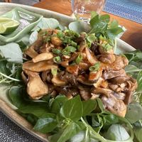 Mushroom lok lak  at Banlle in Siem Reap