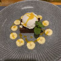 Delicious brownie dessert!  at Banlle in Siem Reap